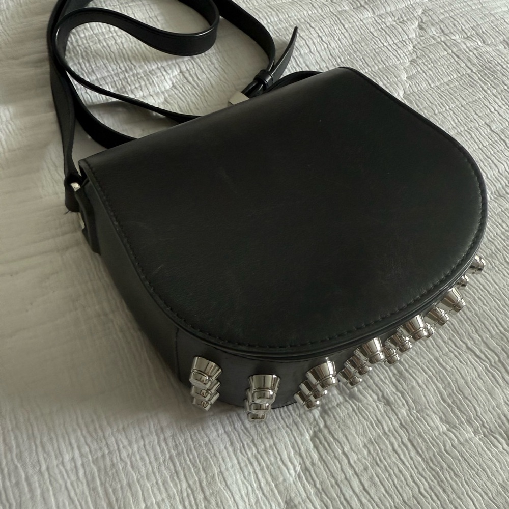 ALEXANDER WANG Calfskin Mini Lia Rhodium Hardware